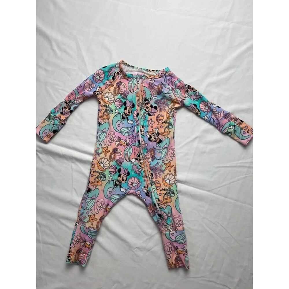 Minnie Mouse mermaid Minnie bamboo zippie